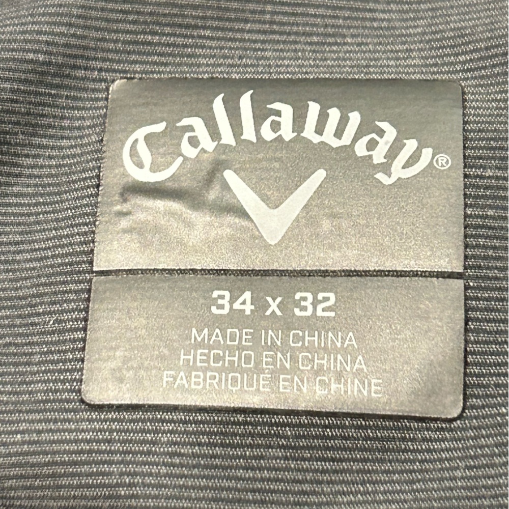 Callaway Golf EverPlay 5 Pocket Flat Front Tappered Pants Gray Men’s 34 x 32 EUC - Picture 8 of 13